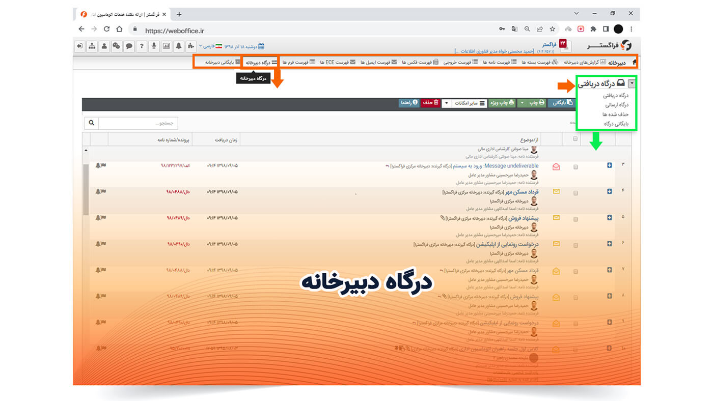 درگاه دبیرخانه
