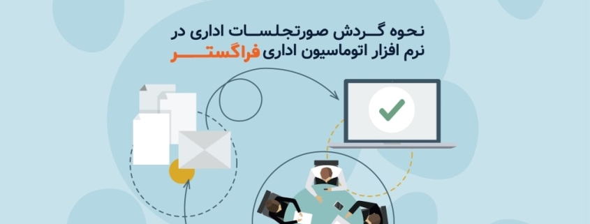نحوه گردش صورتجلسات اداری در نرم افزار اتوماسیون اداری فراگستر