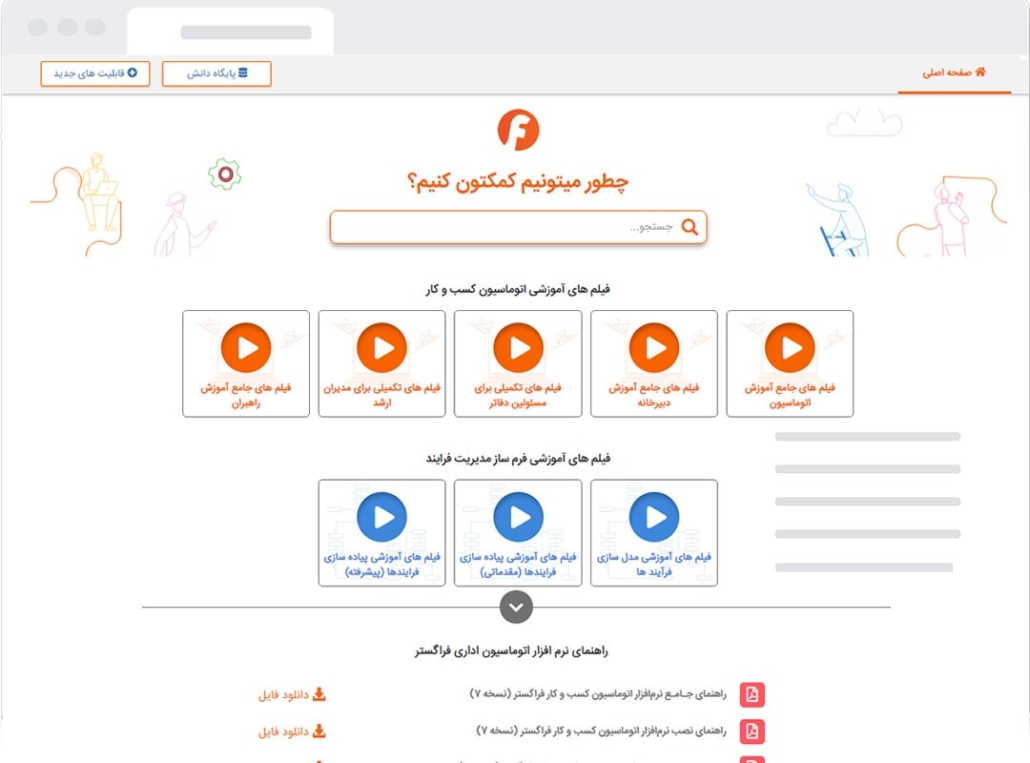 نواع فیلمها و راهنماهای آموزشی طبقه‌بندی شده