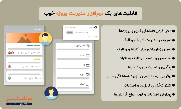 قابلیت های یک نرم افزار مدیریت پروژه خوب
