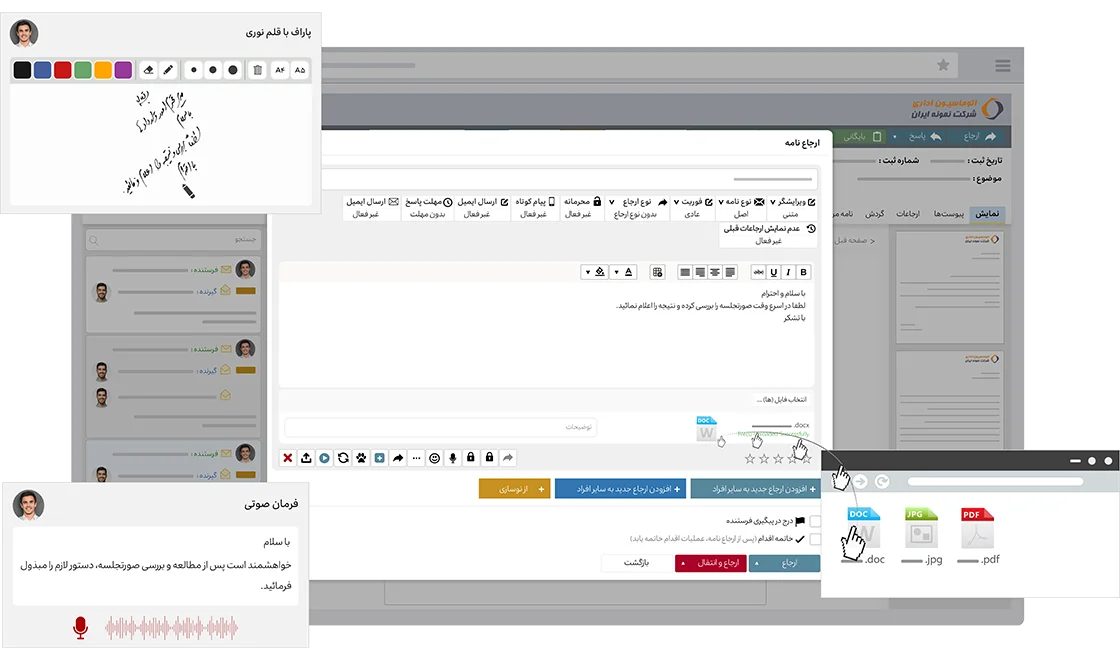 گردش الکترونیکی مکاتبات